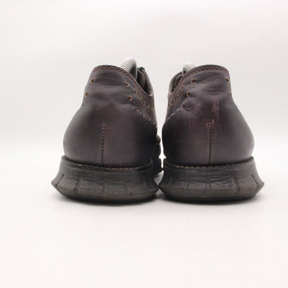 Cole Haan Zerogrand No Stitch Men's 10.5 M Dress Shoes Brown Leather Wingtip - Picture 5 of 11